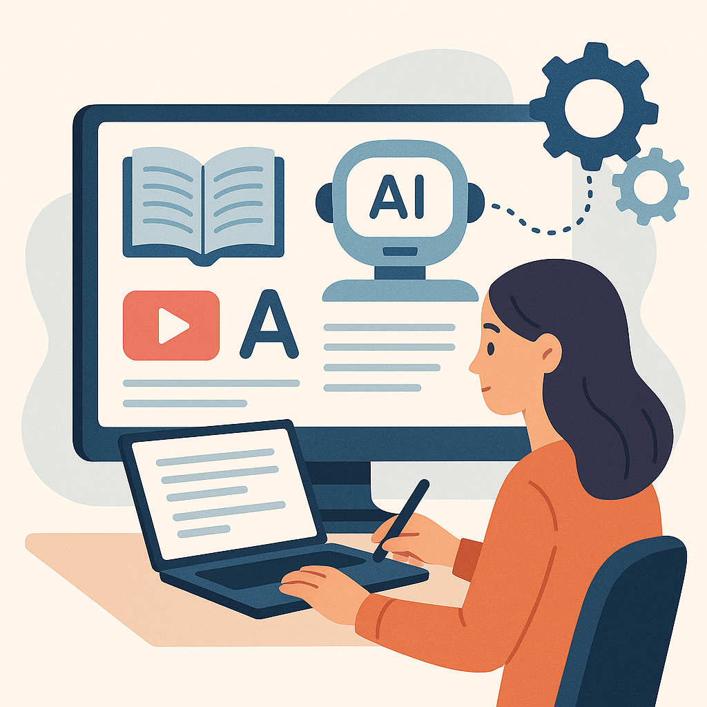 Using AI to Design Learning Materials