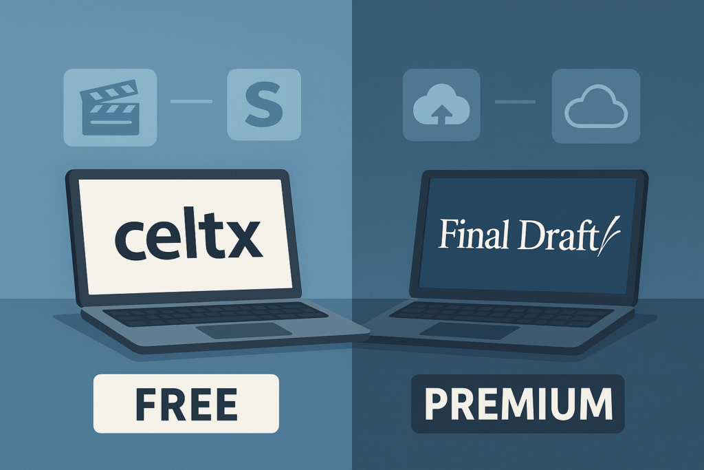 Comparison of scriptwriting software free and premium tools for writing