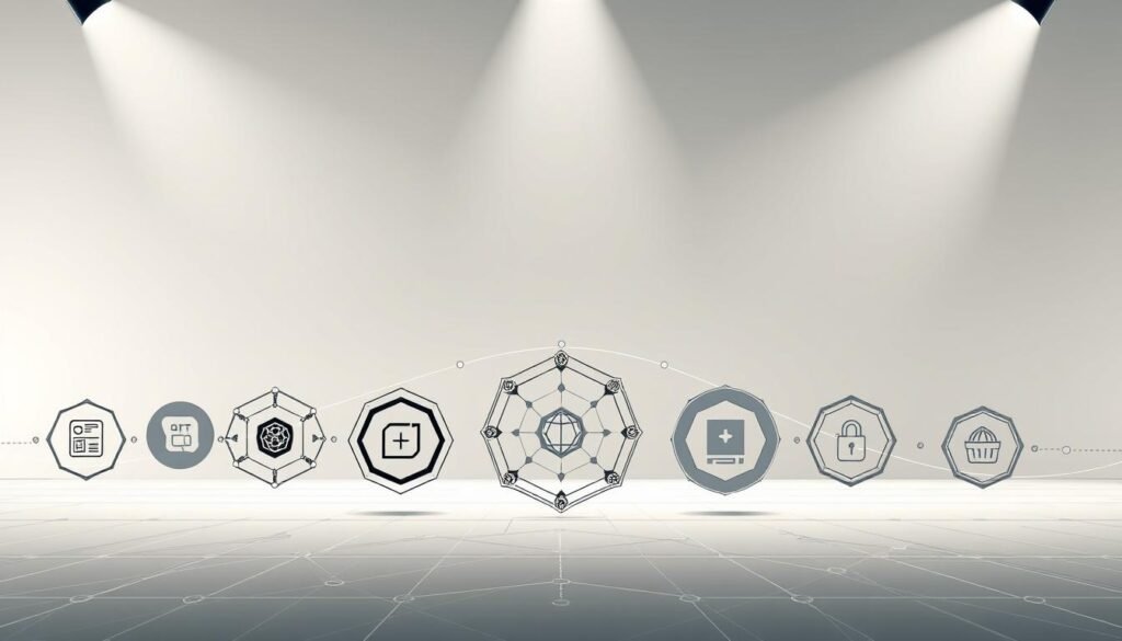 A detailed, visually striking illustration of an "AI Ethics Framework" against a clean, minimalist backdrop. In the foreground, a series of interconnected geometric shapes and symbols representing key ethical principles like fairness, transparency, accountability, and privacy. These elements are rendered in a muted, neutral color palette to convey a sense of balance and thoughtfulness. In the middle ground, sleek, metallic lines and curves suggest the underlying technological infrastructure, while the background features a subtle gradient, evoking a sense of depth and contemplation. Crisp lighting from multiple angles highlights the various components, creating depth and dimensionality. The overall mood is one of considered design, professionalism, and intellectual rigor - befitting the serious subject matter.