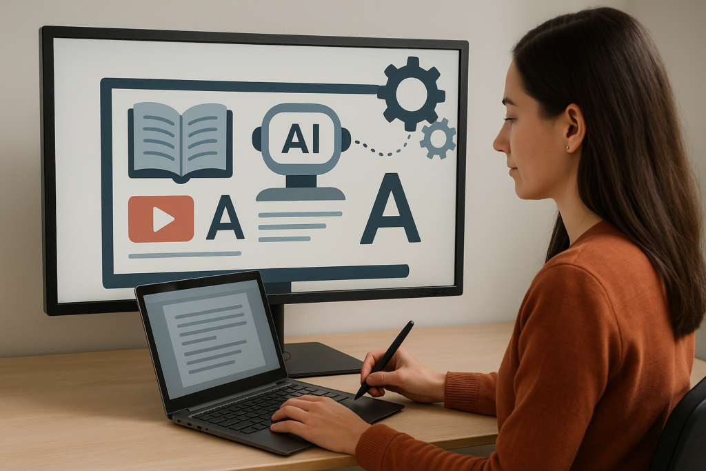 Using AI to Design Learning Materials